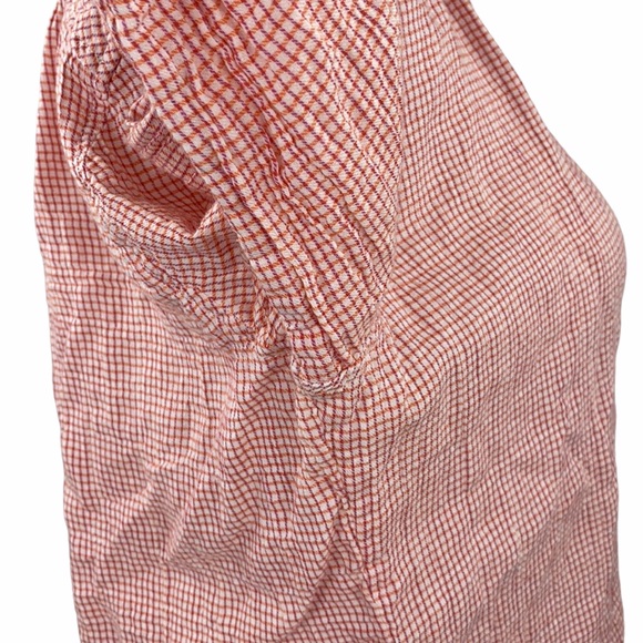 C&C California Raspberry Gingham Print Button Down Shirt - Picture 6 of 14